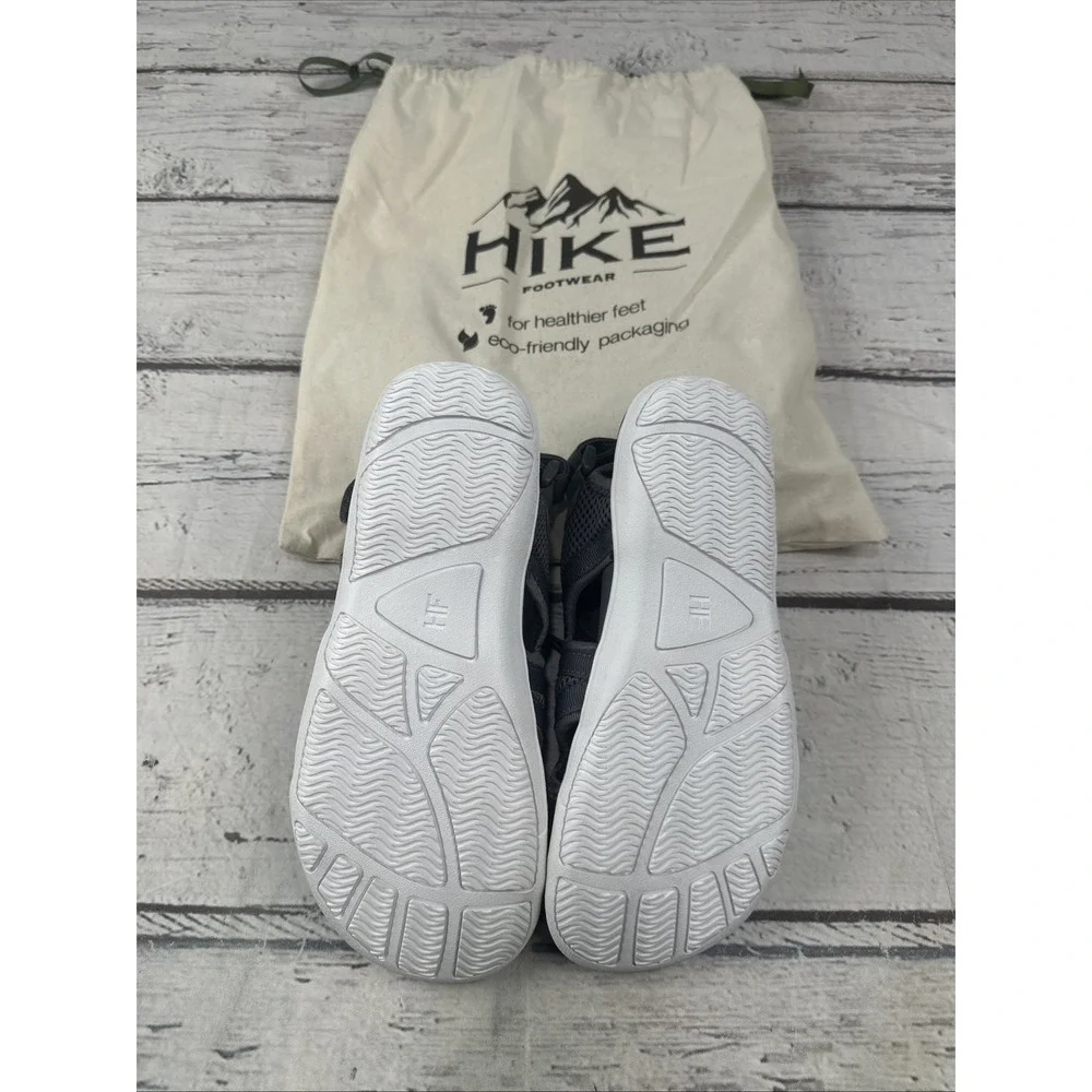 Hike Footwear HF Baresandals II Dark Grey Barefoot Sandals M-5.5 ,W -7.5 NIB
